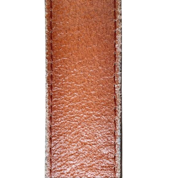 Vera Pelle Leather Iridescent Pebble and Rhinestone Buckle Belt Small main image 7